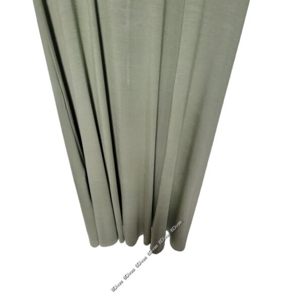 Green Long Dress Bamboo Dress Maxi Midi Dress _ Size L - Picture 5 of 14